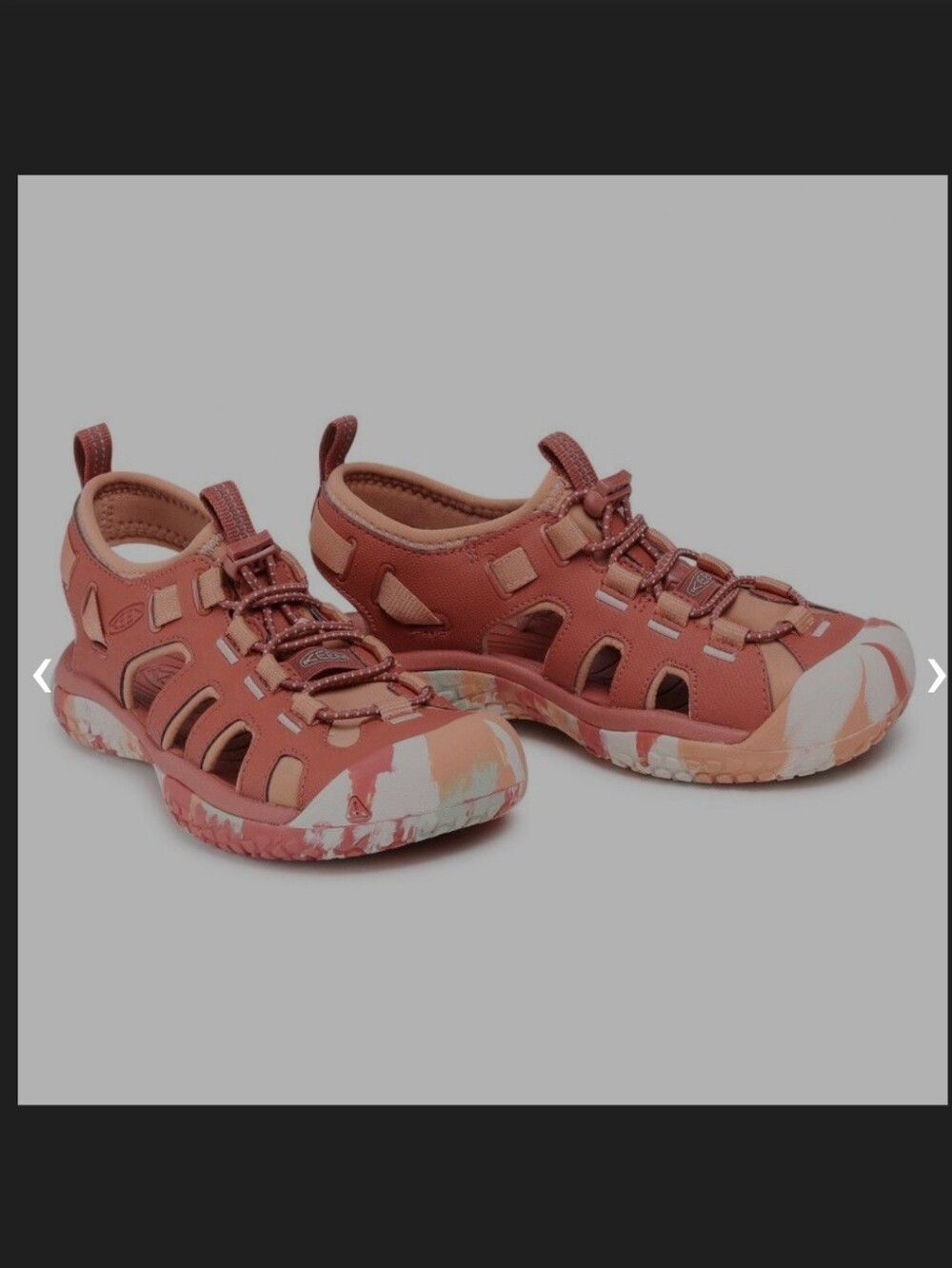Keen SOLR Hybrid Sandals,Women's 9/9.5,Redwood/Pheasant Color
